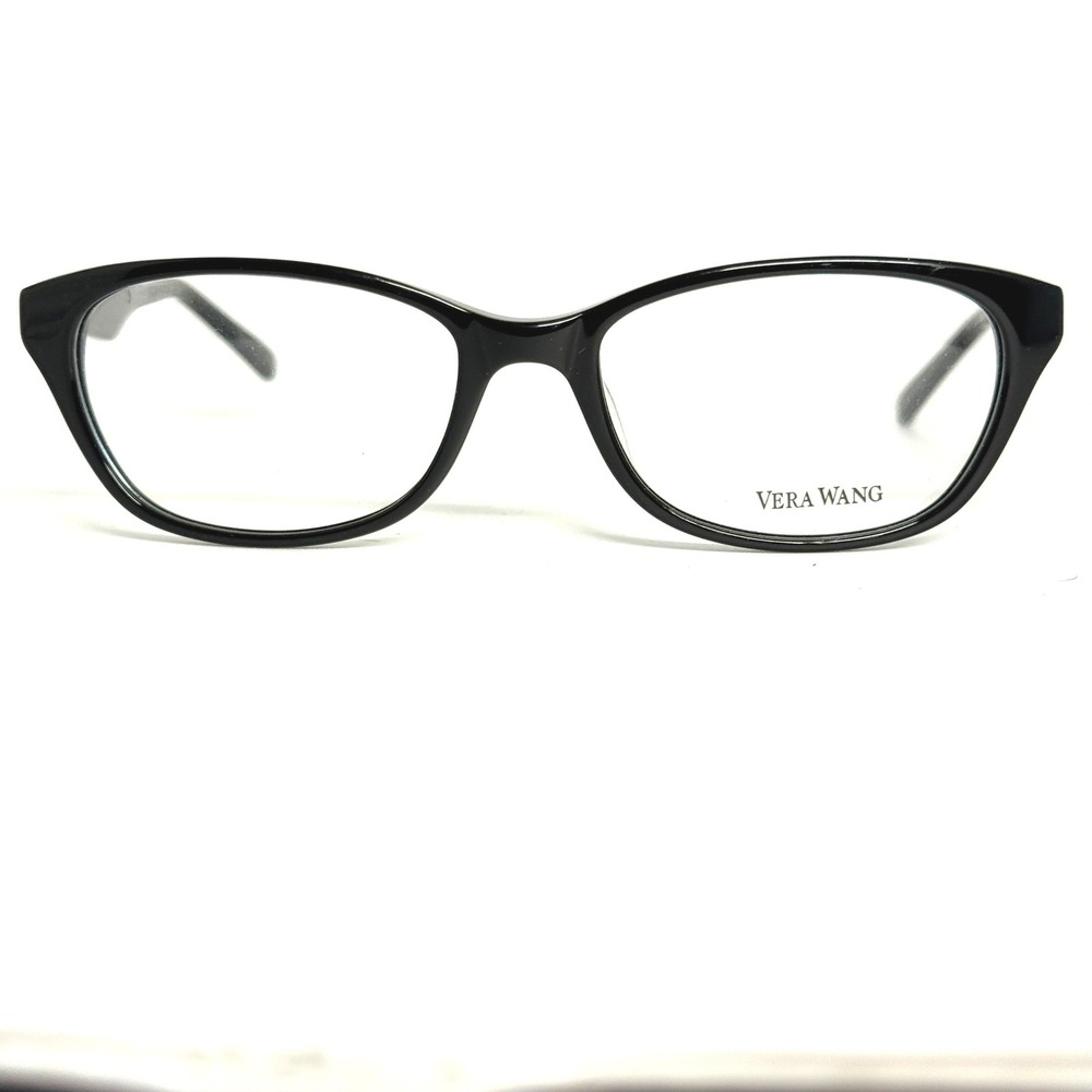 Vera Wang VA06 BK Black Cat Eye Eyeglasses Frames 53-17-140 Womens Eyewear